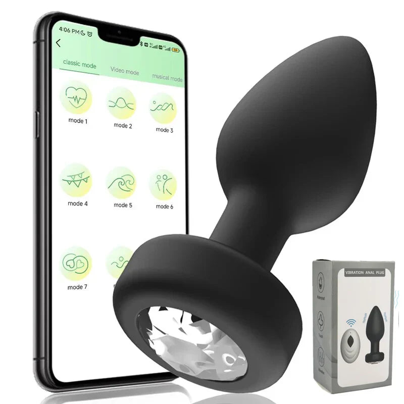 Anal plug vibrador