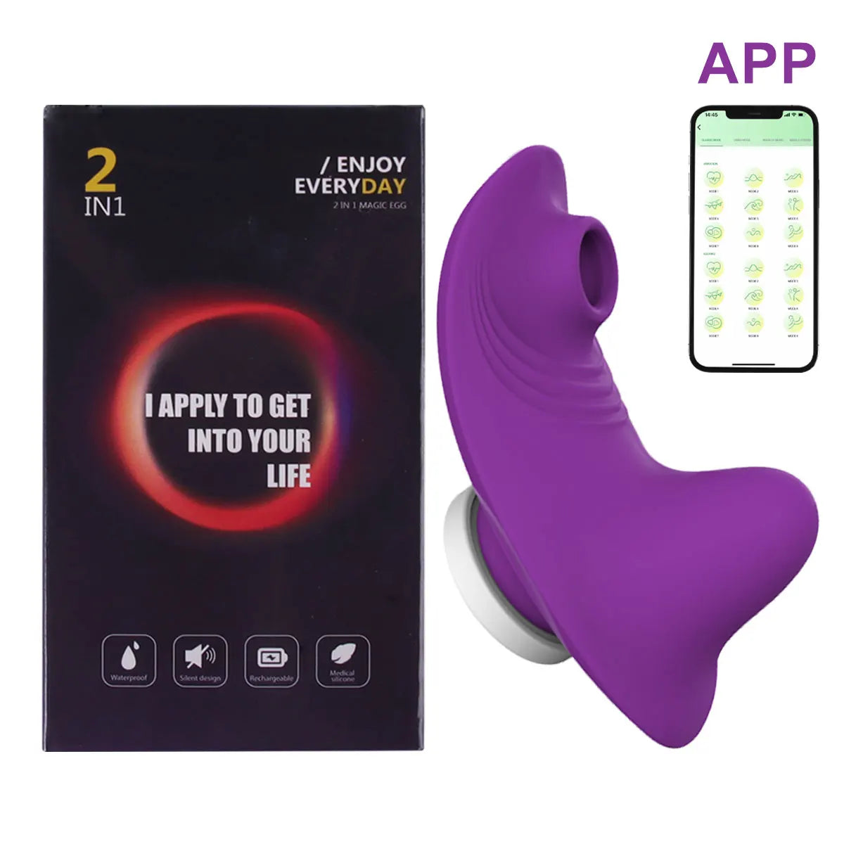 Sugador Vibrador Plata
