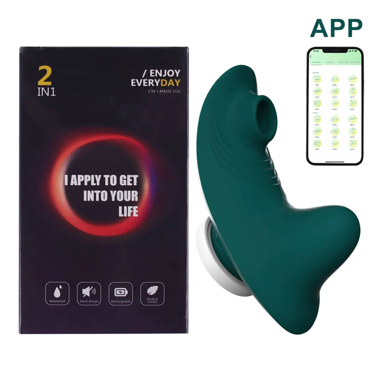 Sugador Vibrador Plata