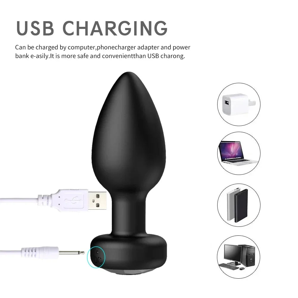 Anal plug vibrador
