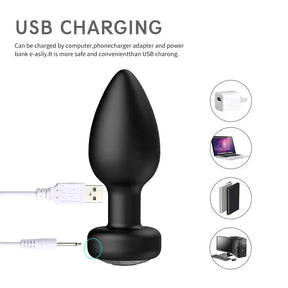 Anal plug vibrador