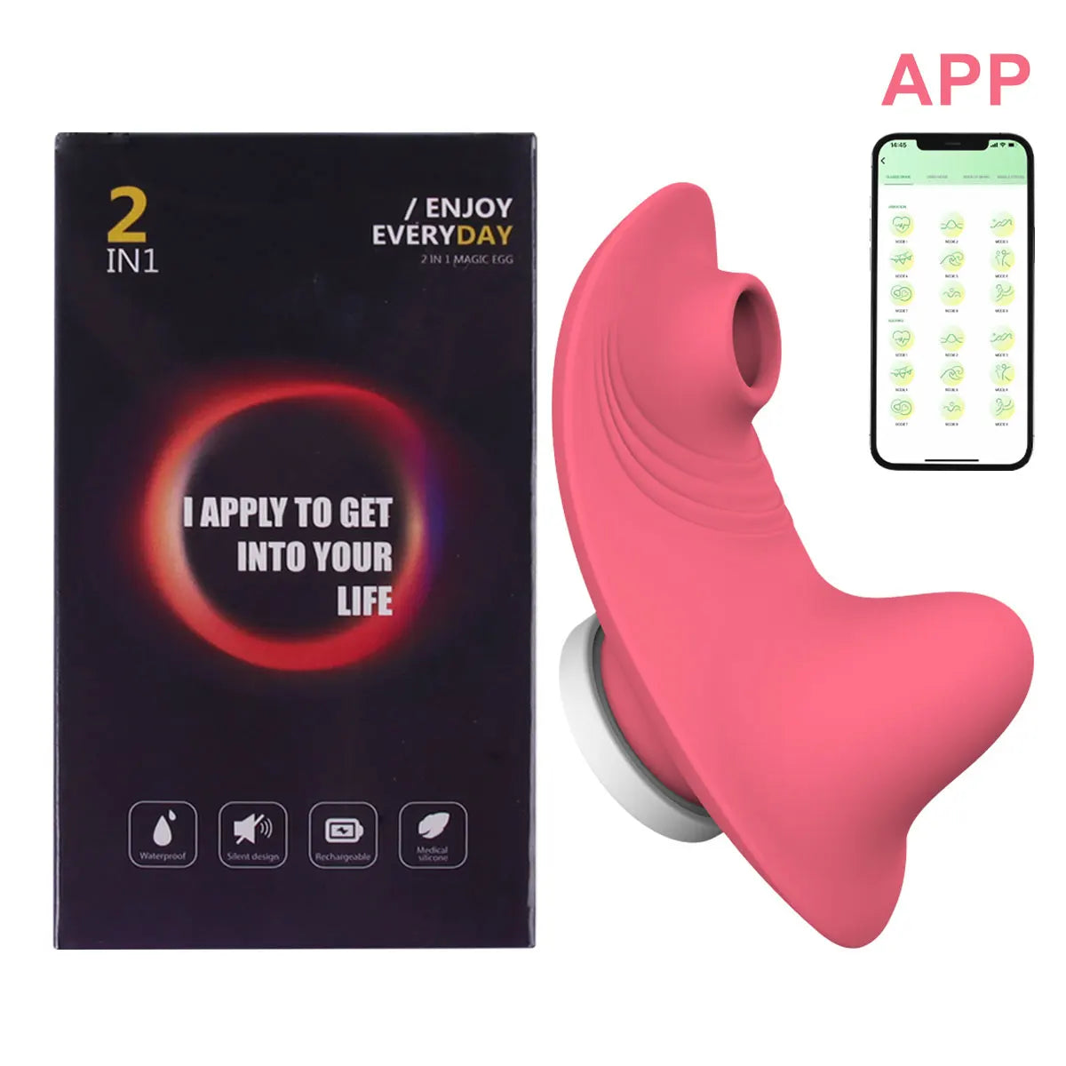 Sugador Vibrador Plata